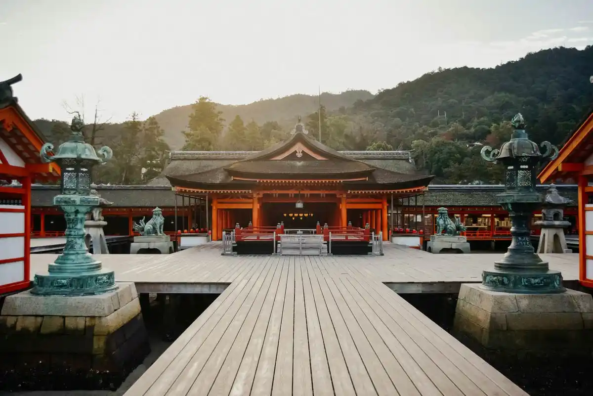 Itsukushima Shrine, in Miyajima Island. Hiroshima, Japan